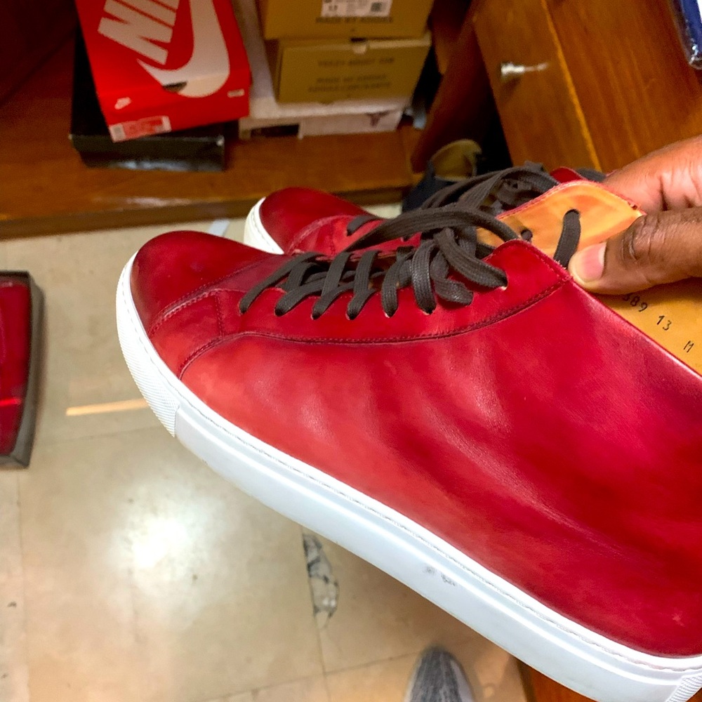 Magnanni Red High top Fashion Sneakers